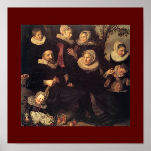 Poster Retrouvailles familiales Renaissance peinture d'au (Devant)