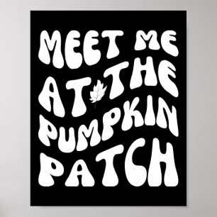 Poster Retrouvez-moi à la citrouille drôle Halloween Merc