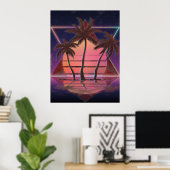Poster Rétrowave (Bureau à domicile)
