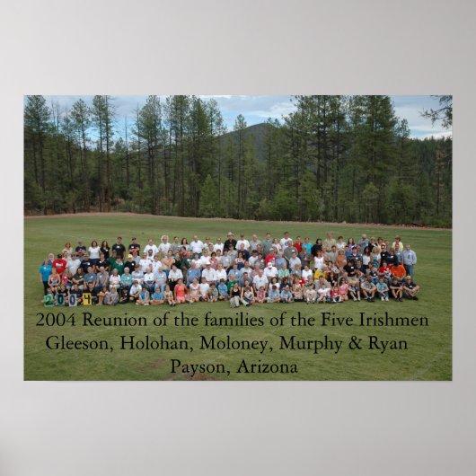 Poster Réunion 2004 Cinq Irlandais (Devant)