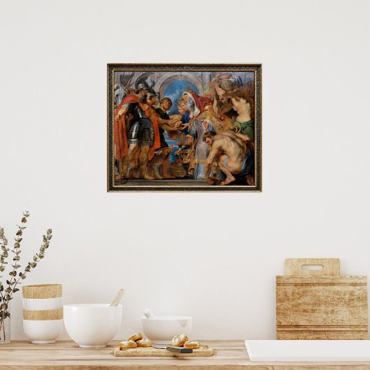 Poster Réunion d'Abraham et Melchizedek (Cuisine)