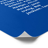 Poster Réunion de classe Blue This Candle Burns Mémorial (Coin)