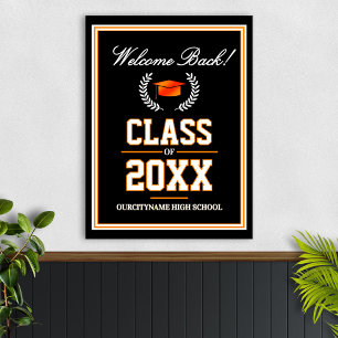 Poster Réunion de classe des couleurs de l'école Bienvenu