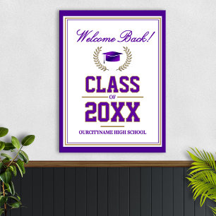 Poster Réunion de classe des couleurs de l'école Bienvenu