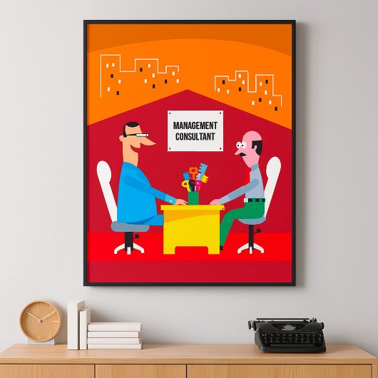 Poster Réunion de consultant en gestion