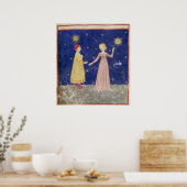 Poster Réunion de Dante et Béatrice (Cuisine)