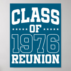 Poster Réunion de la promotion 1976 50 anciens élèves