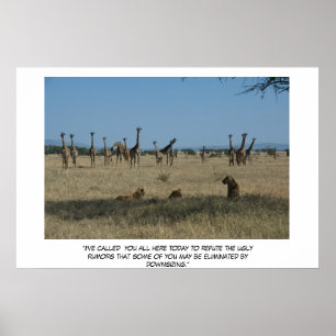 Poster Réunion de la société - réduction de taille