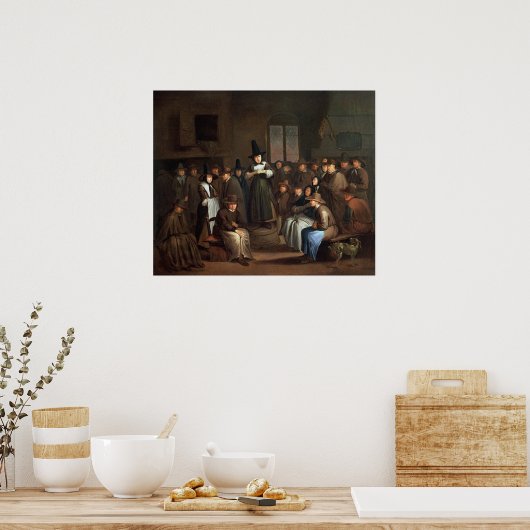 Poster Réunion de quakers (Cuisine)