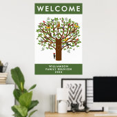 Poster Réunion d'été (Bureau à domicile)