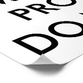 POSTER RÉUNION EN COURS - NE PAS ENTRER (Coin)