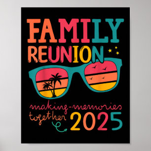 Poster Réunion familiale 2025 Faire des souvenirs Vibes f