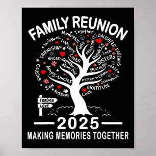 Poster Réunion familiale 2025 Réunion jumelée de la famil