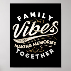 Poster Réunion familiale 2025 Vibes familiales Faire des