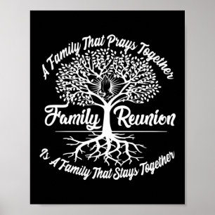 Poster Réunion Familiale Une Famille Prie Ensemble