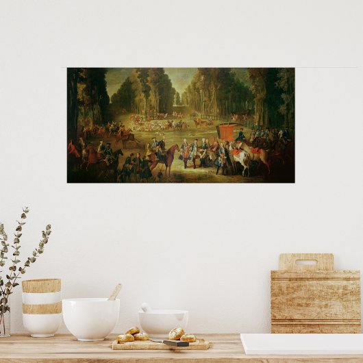 Poster Réunion pour la chasse Puits-du-Roi à Compiegne (Cuisine)