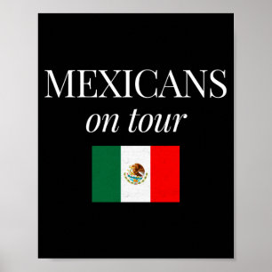 Poster réunions de famille d'héritage mexicain groupe de