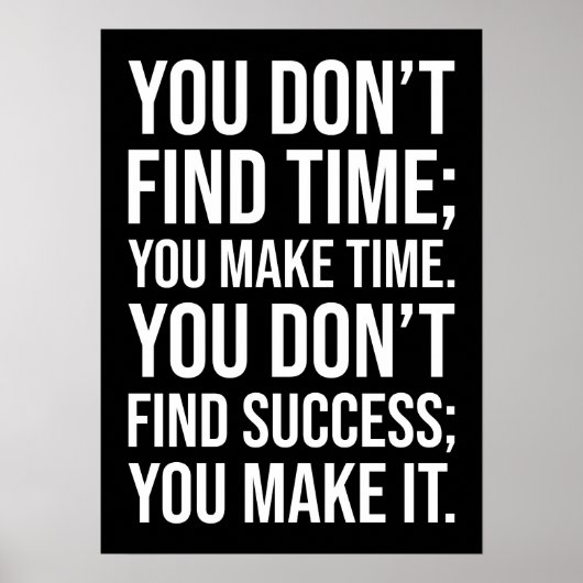 Poster Réussir - Motivation de l'agitation (Devant)