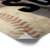 Poster Réussite Baseball Inspiration Motivation (Coin)