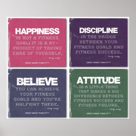 Poster Réussite de la condition physique (Devant)