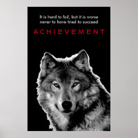 Réussite du loup noir et blanc