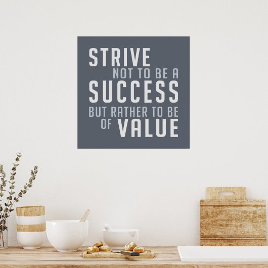 Poster Réussite et valeur Motivation (Cuisine)