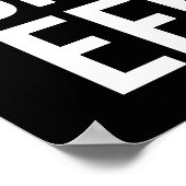 Poster Réussite Exige Effort - Gymnase, Hustle, Succès (Coin)