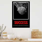 Poster Réussite Motivation Basketball tendance (Cuisine)