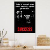 Poster Réussite Motivation Formation à la musculation (Cuisine)