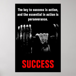 Poster Réussite Motivation Formation à la musculation