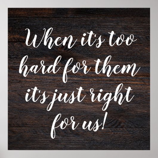 Poster Réussite Motivation Inspiration manuscrite (Devant)