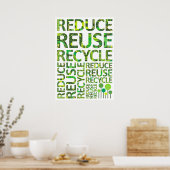 Poster Réutiliser l'affiche du Devenez écolo de recyclage (Cuisine)
