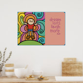 Poster rêve beaucoup rire plus poster. (Cuisine)