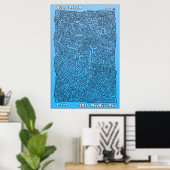 Poster Rêve bleu (Bureau à domicile)