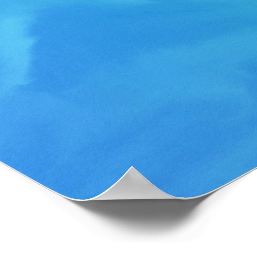 Poster rêve bleu néon (Coin)