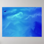 Poster rêve bleu néon (Devant)