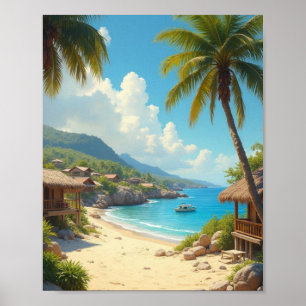 Poster rêve caribéen