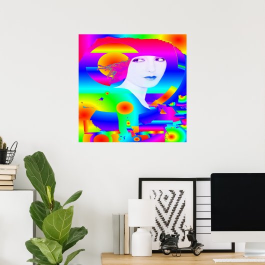 Poster Rêve couleur Abstrait (Bureau à domicile)