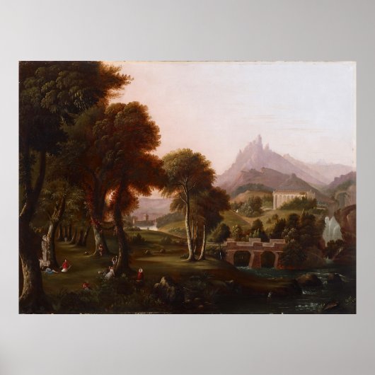 Poster Rêve d'Arcadia (1838) — Thomas Cole (Devant)