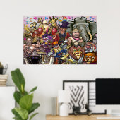 Poster Rêve de cirque (Bureau à domicile)