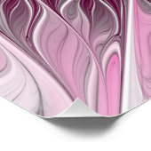 Poster Rêve de fleur rose fractale, Motif Imaginaire flor (Coin)