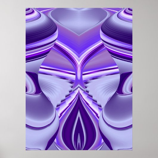 Poster Rêve de Fleur Violette (Devant)