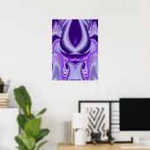 Poster Rêve de Fleur Violette (Bureau à domicile)