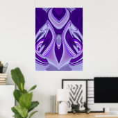Poster Rêve de fleurs violettes (Bureau à domicile)