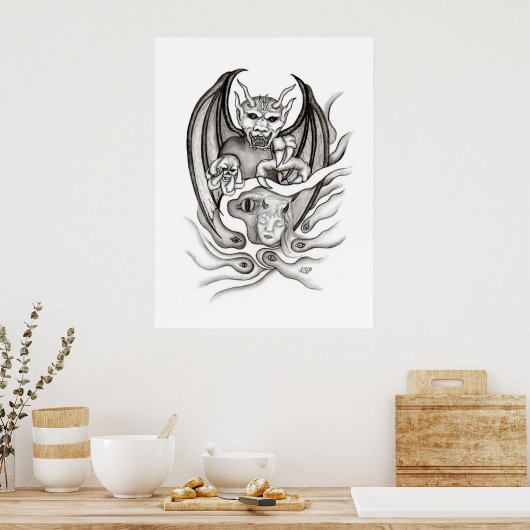 Poster Rêve de minuit - démons (Cuisine)