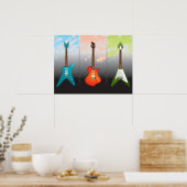 Poster Rêve des amateurs de guitare électrique (Cuisine)