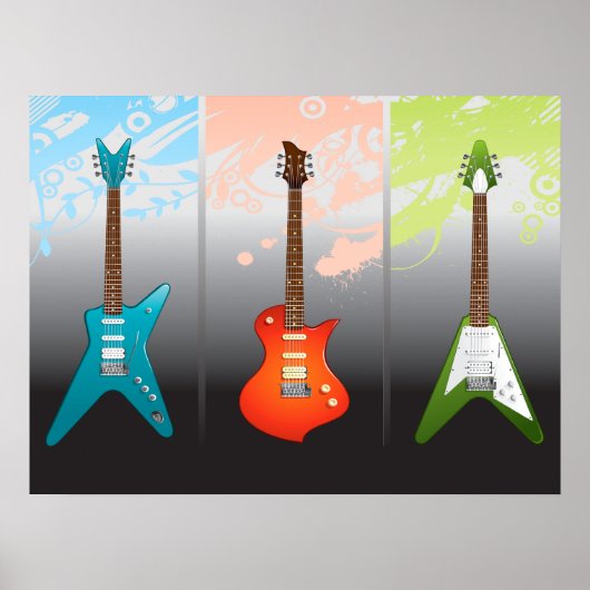 Poster Rêve des amateurs de guitare électrique (Devant)