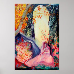 Poster RÊVE DORÉ / Jardin Zen de Yoga Méditation