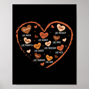 Poster Rêve du Mois de l'Histoire Noire Comme Martin Diri