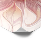 Poster Rêve floral rose doux Abstrait Fleur moderne (Coin)